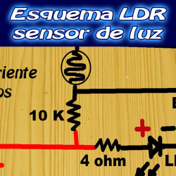 Esquema LDR sensor de luz