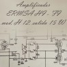 Amplificador ERMSA HI - FI mod. H 12. salida 15 W
