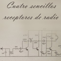 Cuatro sencillos receptores de radio