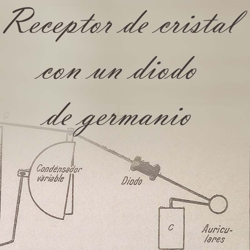 Receptor de cristal con un diodo de germanio